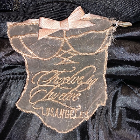 Black Bustier Ruffle Dress - Picture 6 of 10